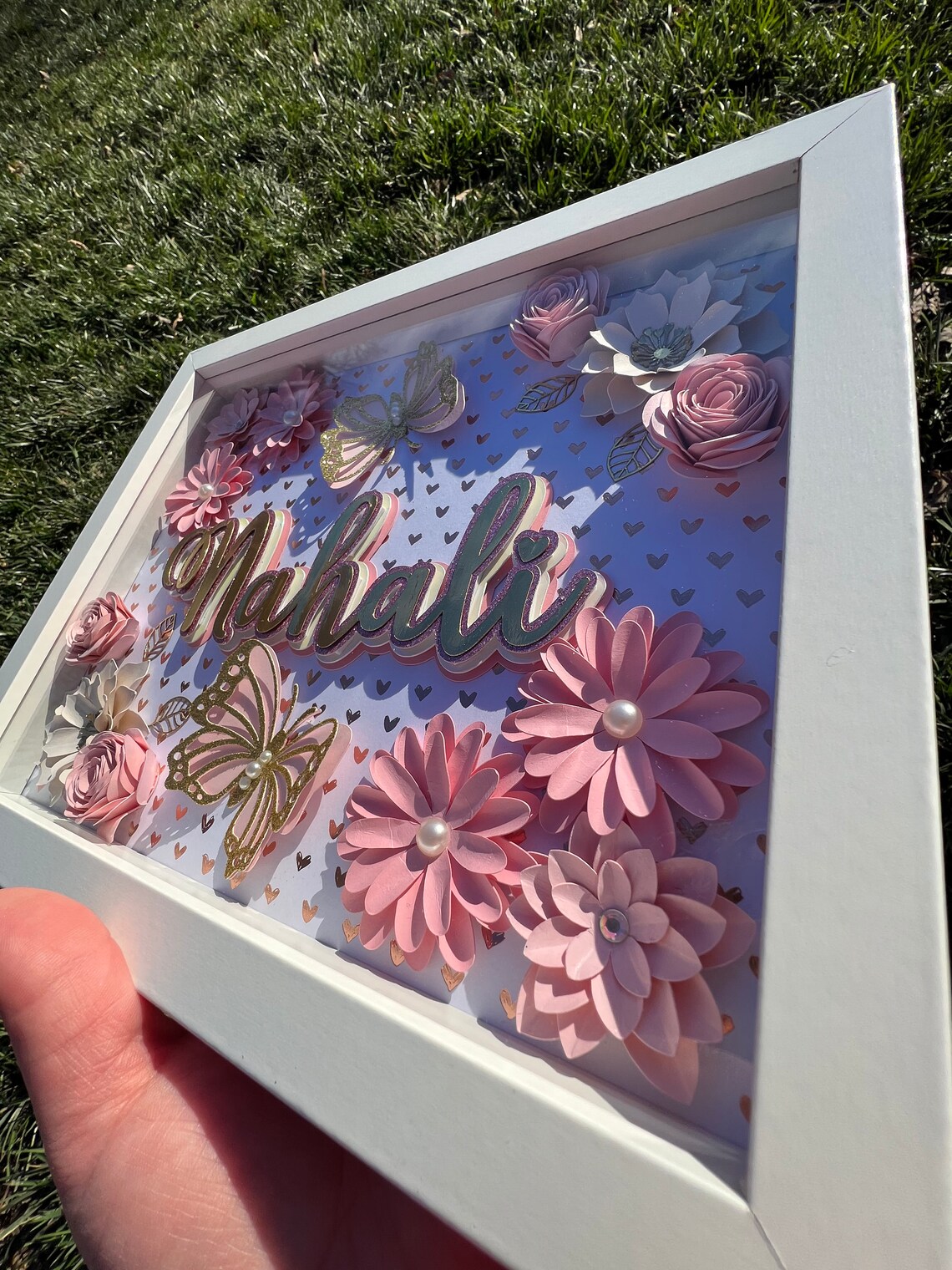 Signature Shadow Box Personalized Name Shadow Box - Etsy
