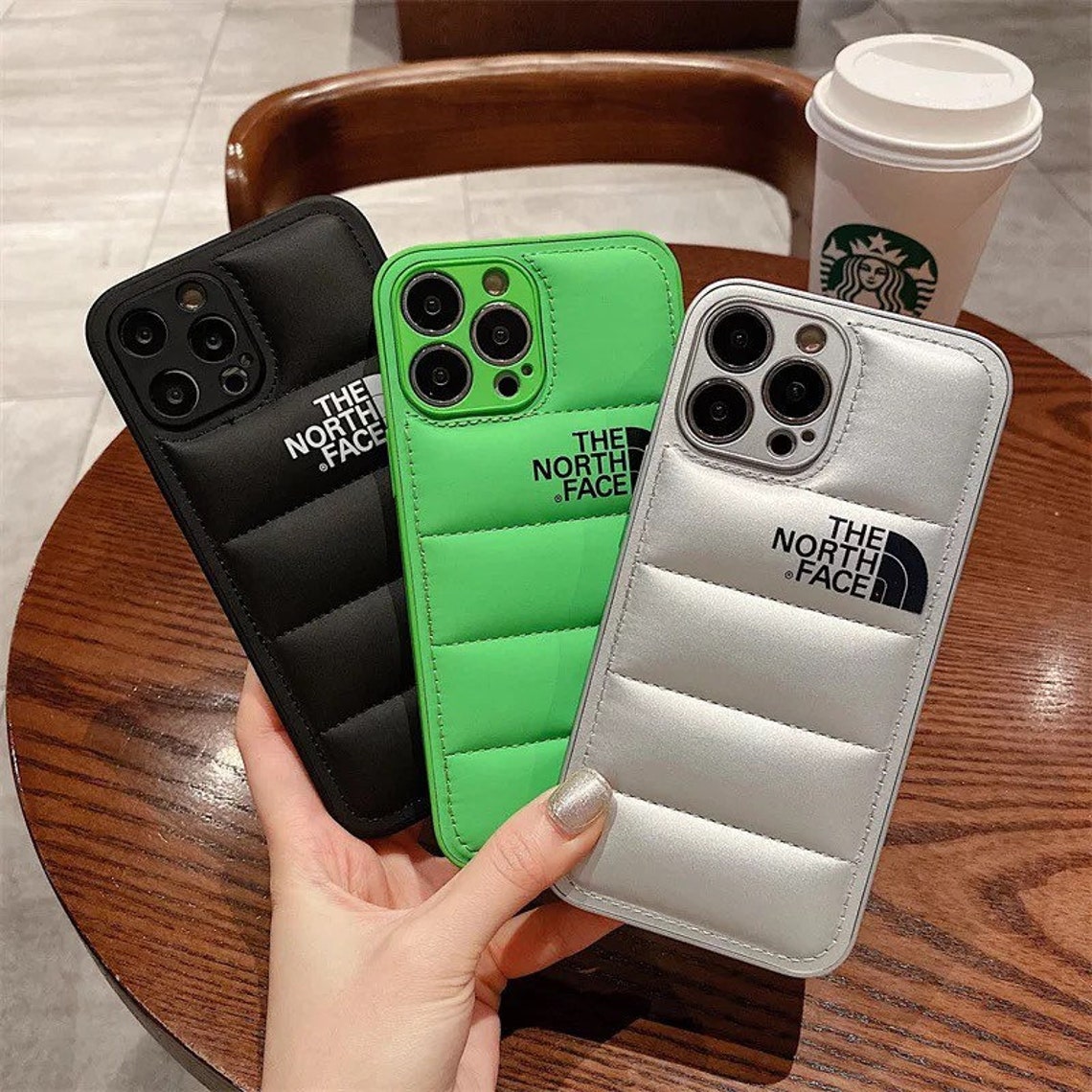 North Face Case Puffer Case Iphone Puffer Jacket Iphone Etsy Canada