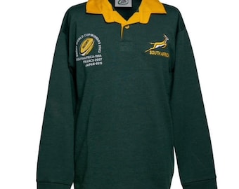 2023 Rugby Champion South Africa Rugby Shirt Christmas gift Unisex Kids present Long sleeve 0-3 month to 13 Years