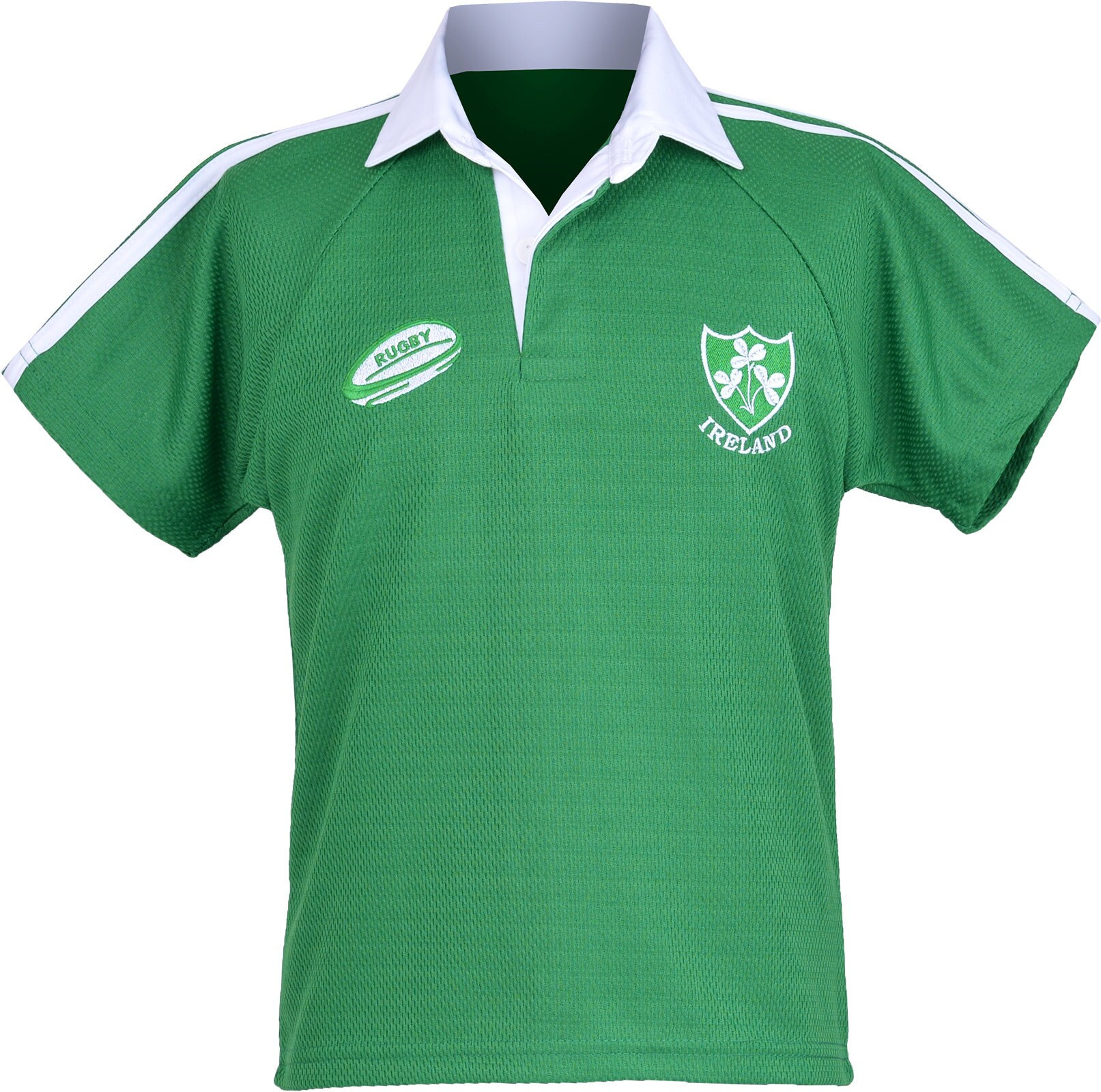 Maillot De Rugby Maillot Rugby Irlande Trèfle Lansdowne | Manches Courtes | Matière Performance | Taille M Vert Irlande Maillot Trèfle Irlande
