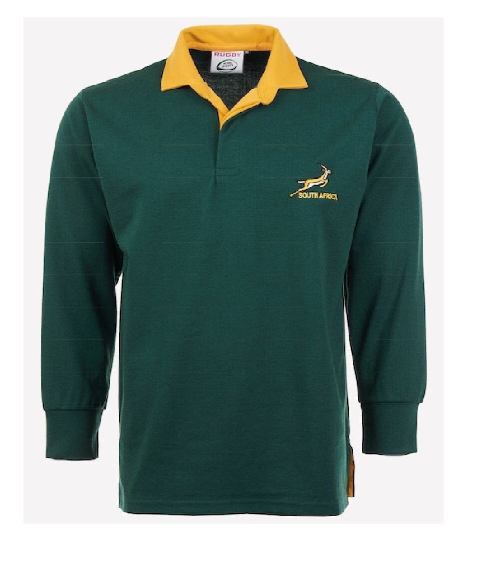Men Springboks Jersey South Africa Rugby Long Sleeve