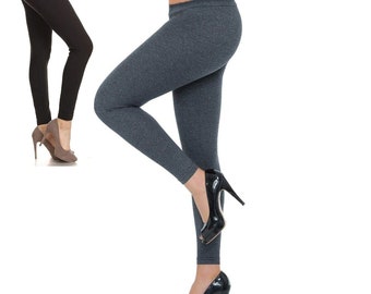 soft leggings essential basic leggings for women Black Grey Size S to XXL