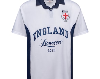 England Lionesses T-Shirt | 2022 Euro Champions, Embroidered Logo