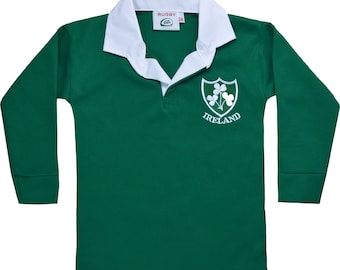 Maillot Irlande Vert Lansdowne - Maillot De Rugby Enfant Manches