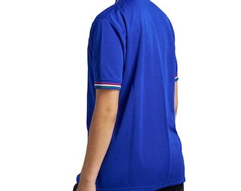 France Football Women's T-Shirt: Embroidered Logo, Button-Down Collar