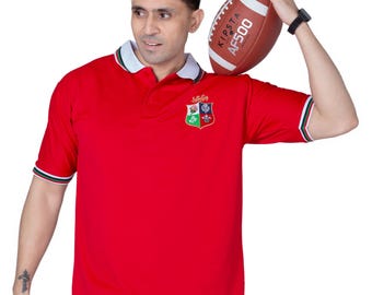 Camiseta clásica de rugby: camiseta bordada para aficionados, regalo de rugby para él
