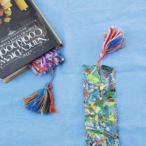 Bookmark made from recycled textiles  2.5&quot; x 8.5&quot;