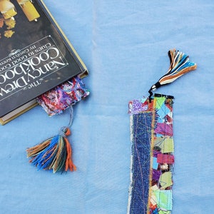 Bookmark made from recycled textiles 2.5&quot; x 8.5&quot;