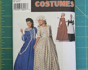 Sewing Pattern 9713 Simplicity Size N 10 12 14 New Costumes  Miss Petite Puritan, Centennial, 18th 19th Century