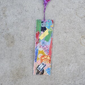 Bookmark made from recycled textiles  2.5&quot; x 8.5&quot;