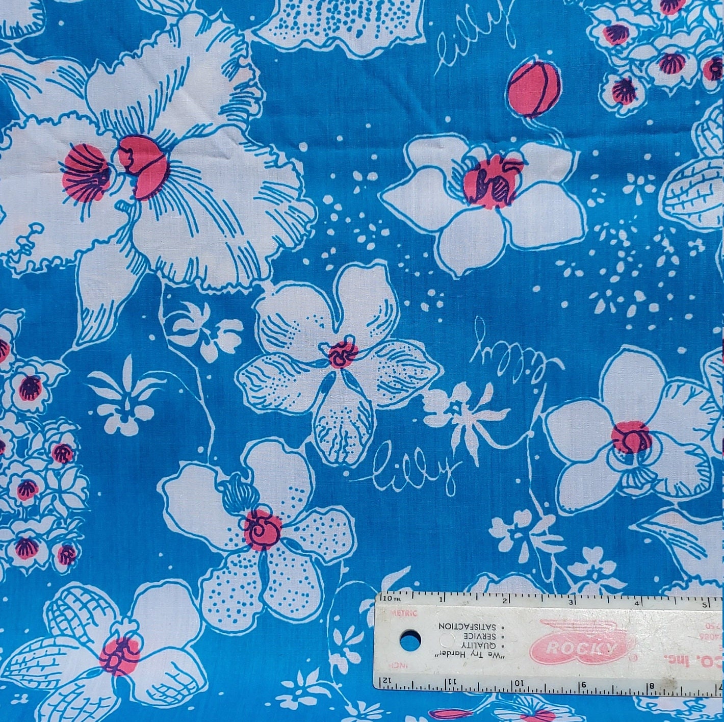 Rare Vintage 1960's Lilly Pulitzer Fabric Shirley B Designed by Zuzek