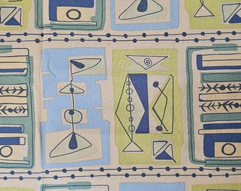 The Alexander Henry Fabrics Collection Martini Green Blue 2007 Rare Out of Print 1.5 yards