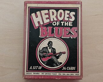 Vintage 1980s Collectable Heroes of the Blues Trading Cards Box Set Yazoo Records