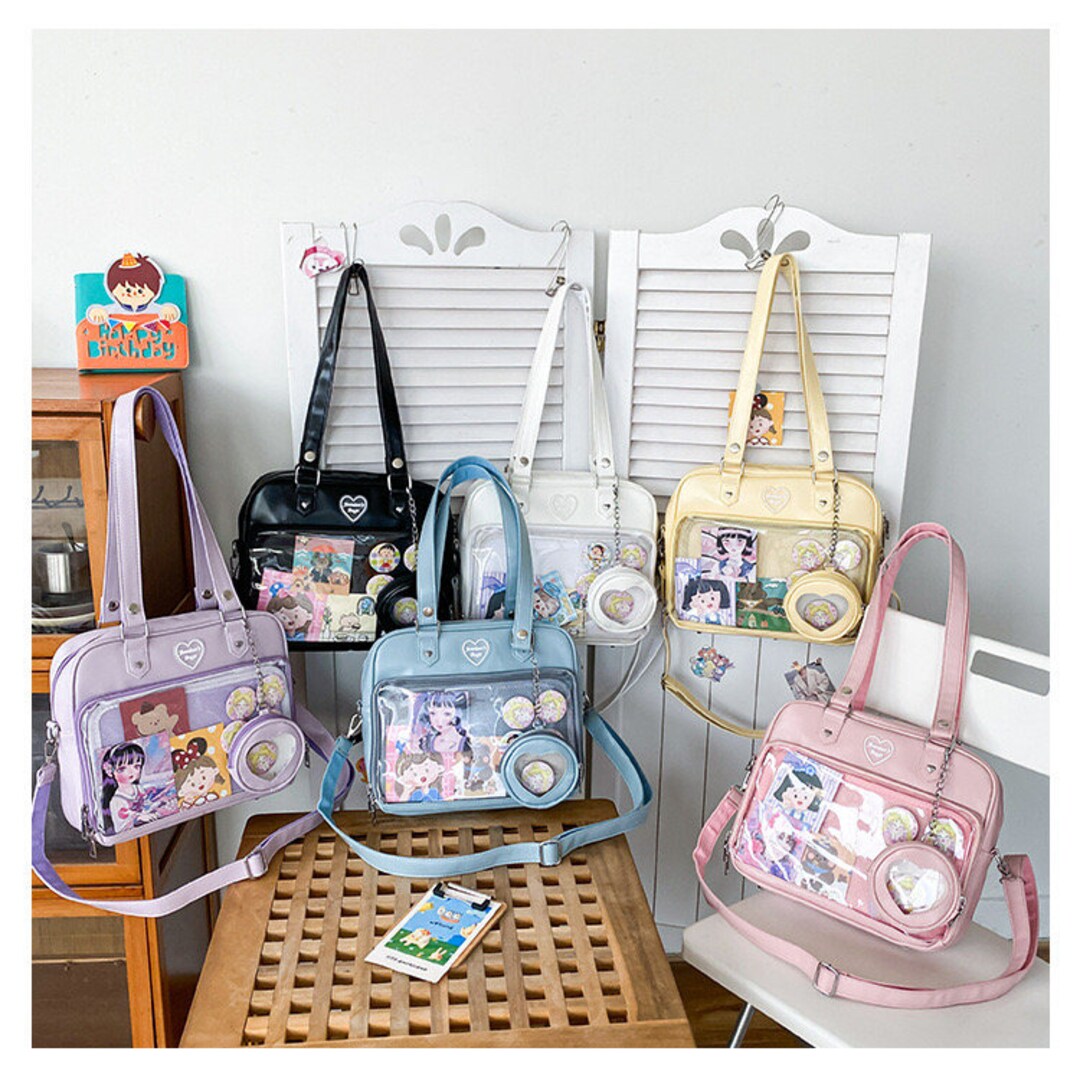 Ita Bag Crossbody Backpack With Insert Pin Display Bag for Anime