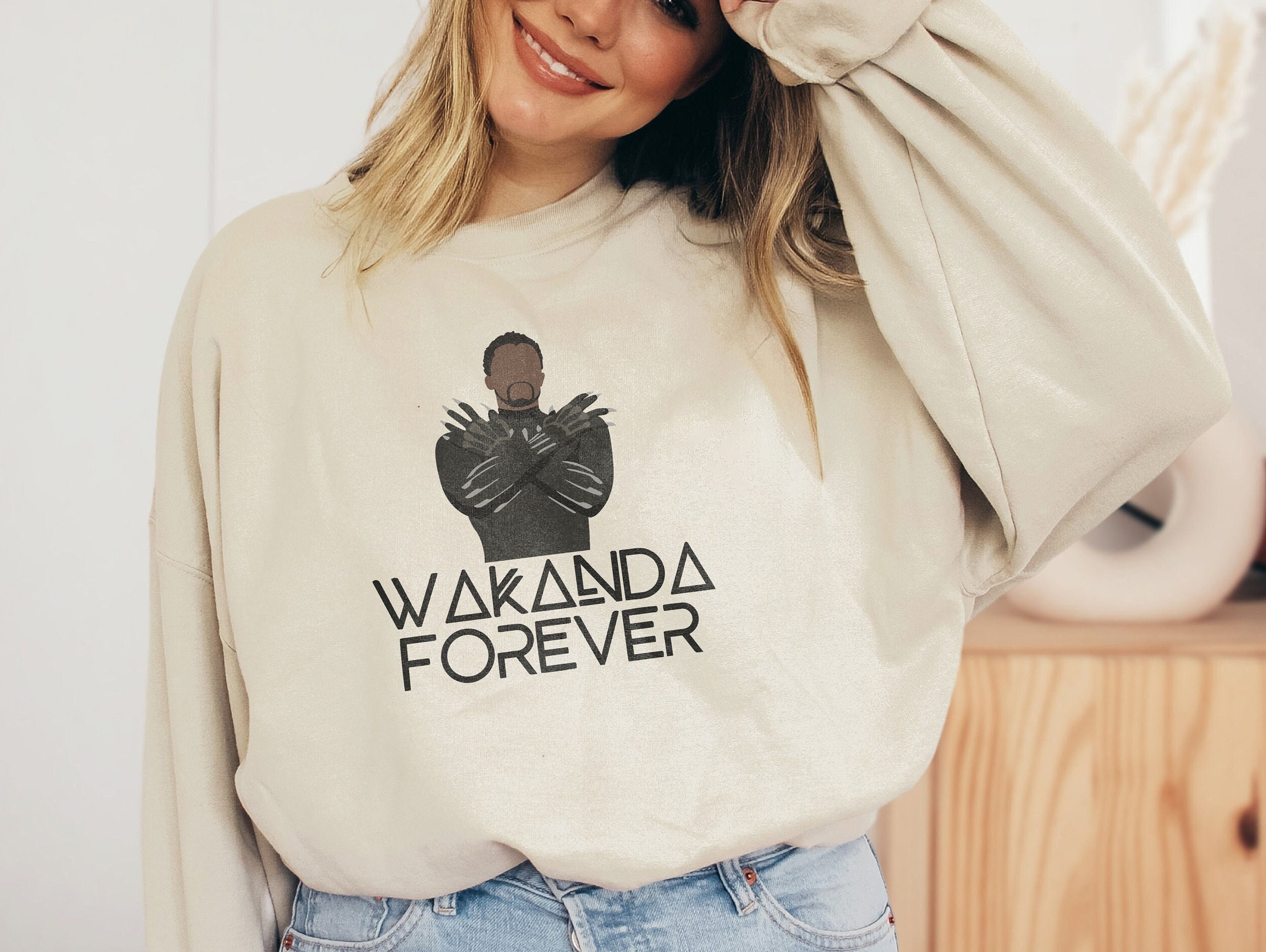 Discover Sudadera Wakanda Para Siempre Wakanda Forever Vintage Unisex