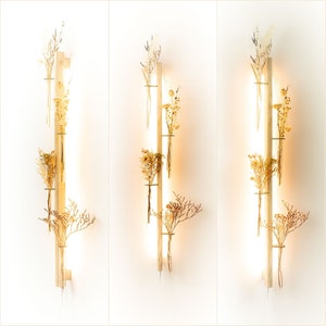 Wall lamp to flower vertically - wall decoration - soliflore - lighting - bright Bloomy - lighting - made in France