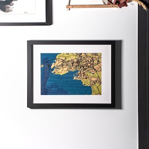 Carte de La Rochelle en bois - Décoration murale artisanale et personnalisable, Art 3D, fabriquée en France