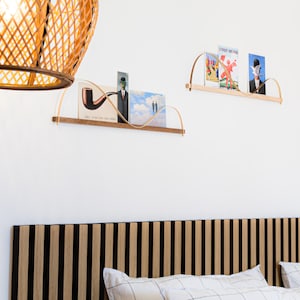 Étagère en bois pour photos, porte photo mural, Grande Dune Décoration murale, carte postale affiche illustrations, Stak Stak design