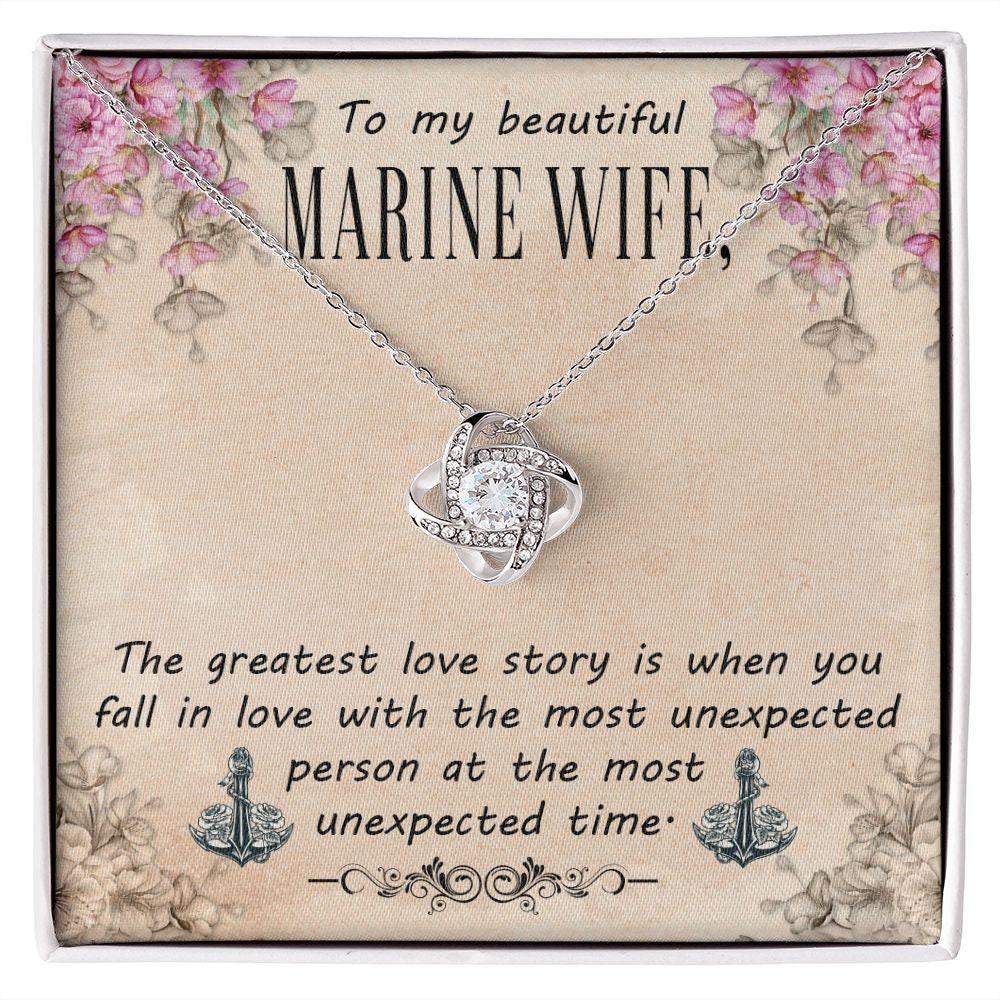 Marine wife necklace sale