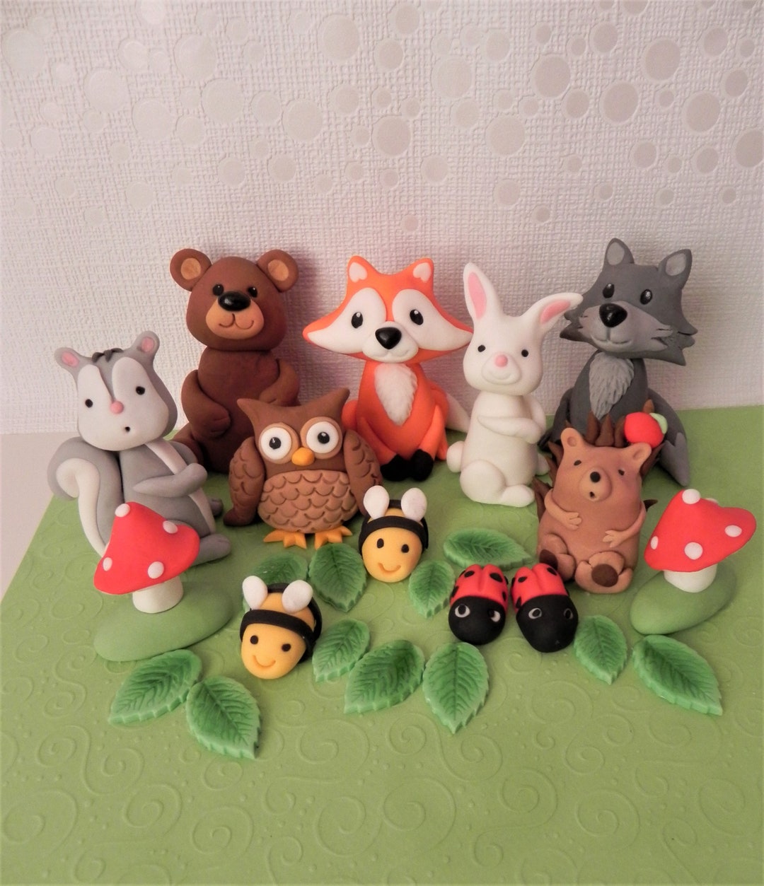 Forest Animal Cake Toppers for Woodland Themed Cake Decorating With ...