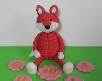 Fox cake topper/edible fox decoration