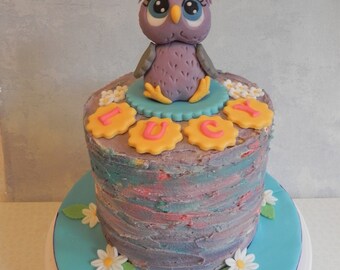 Decorazione per torta di compleanno a forma di gufo, decorazioni per feste di San Valentino - Italia