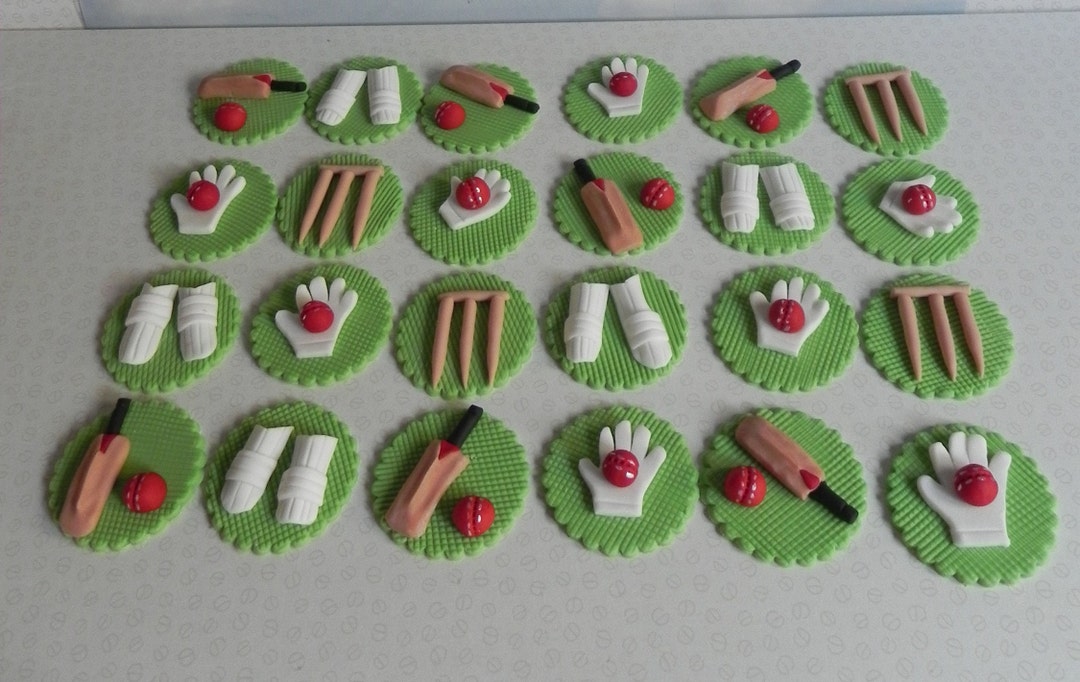 Cricket Cake Toppers Fondant Cricket Toppers Cricket Cupcake Etsy