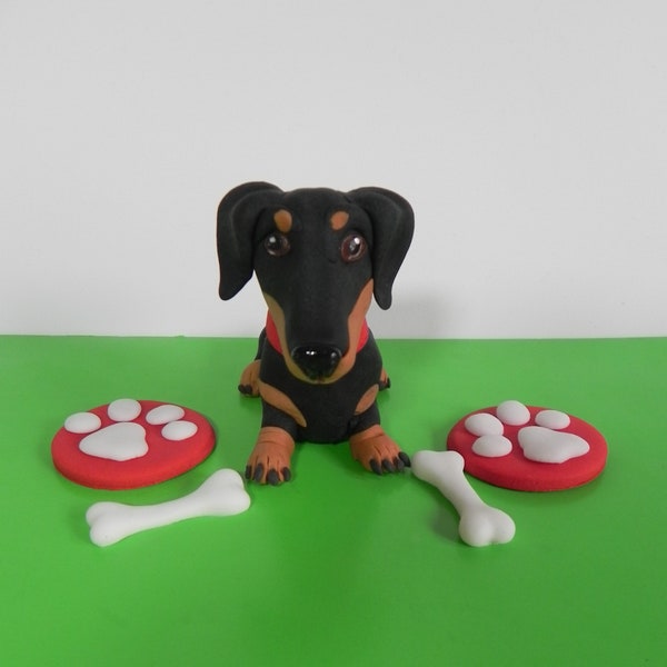 Teckel Brun, Décoraton Chen Saucsse. Décoraton De Chen Suspendue