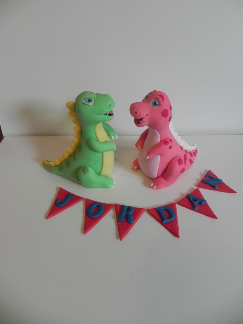 Dinosaur Cake Toppers Fondant Dinosaurs Cake Toppers Etsy