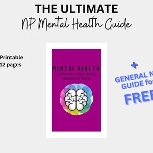 Mental Health Review - Clinical Guide - FNP Clinical Reference Tool - Clinical Notes - Nurse Practitioner Mental Health Guide