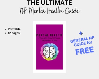 Mental Health Review - Clinical Guide - FNP Clinical Reference Tool - Clinical Notes - Nurse Practitioner Mental Health Guide