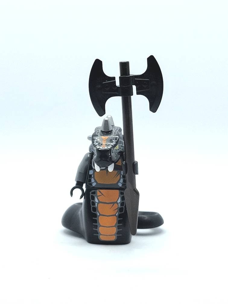 Lego Skalidor Black Orange Snake Tail Tribe Ninjago Minifigure Figure Etsy Australia