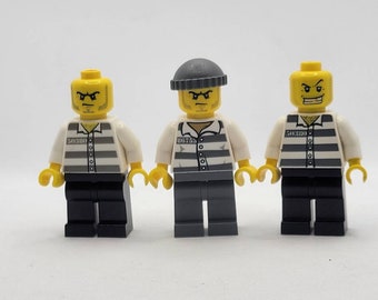 6 NEW LEGO MINIFIG HEADS Bad Guys Fantasy Thugs Minifigure male female 