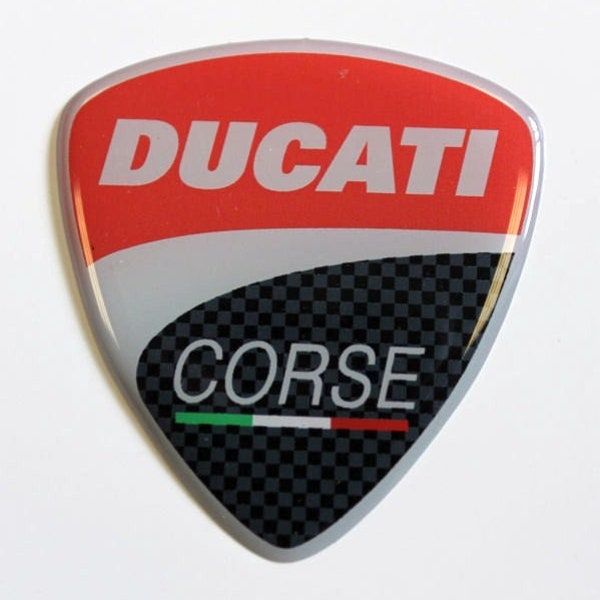 Autocollants 3D Ducati Corse (la paire) Monster 696 Multistrada 1098 1198 Panigale 848