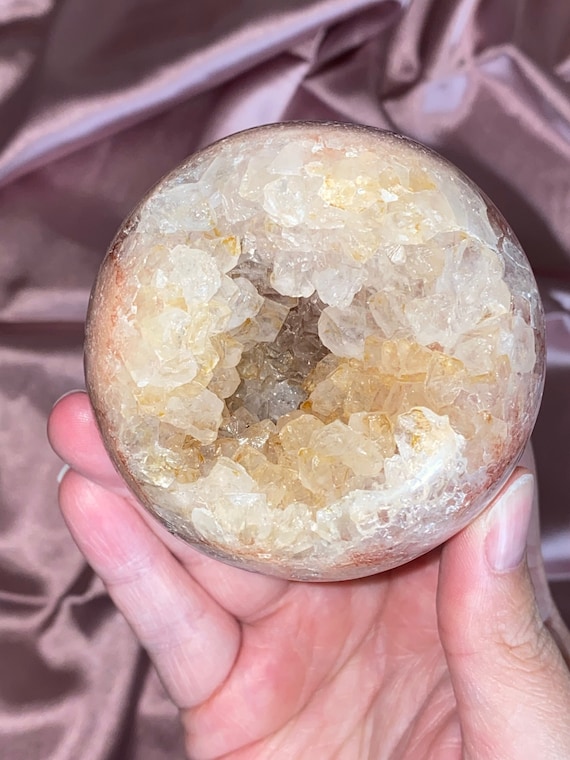 Gorgeous Druzy Pink Amethyst Sphere