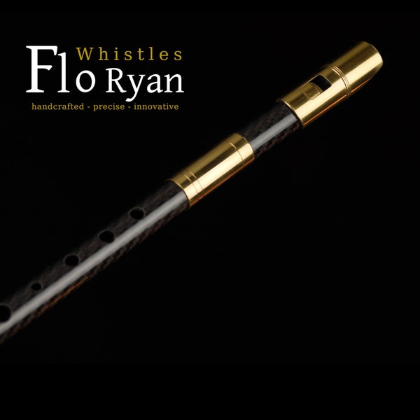 FR Whistle in D | carbon fiber & gold plated brass