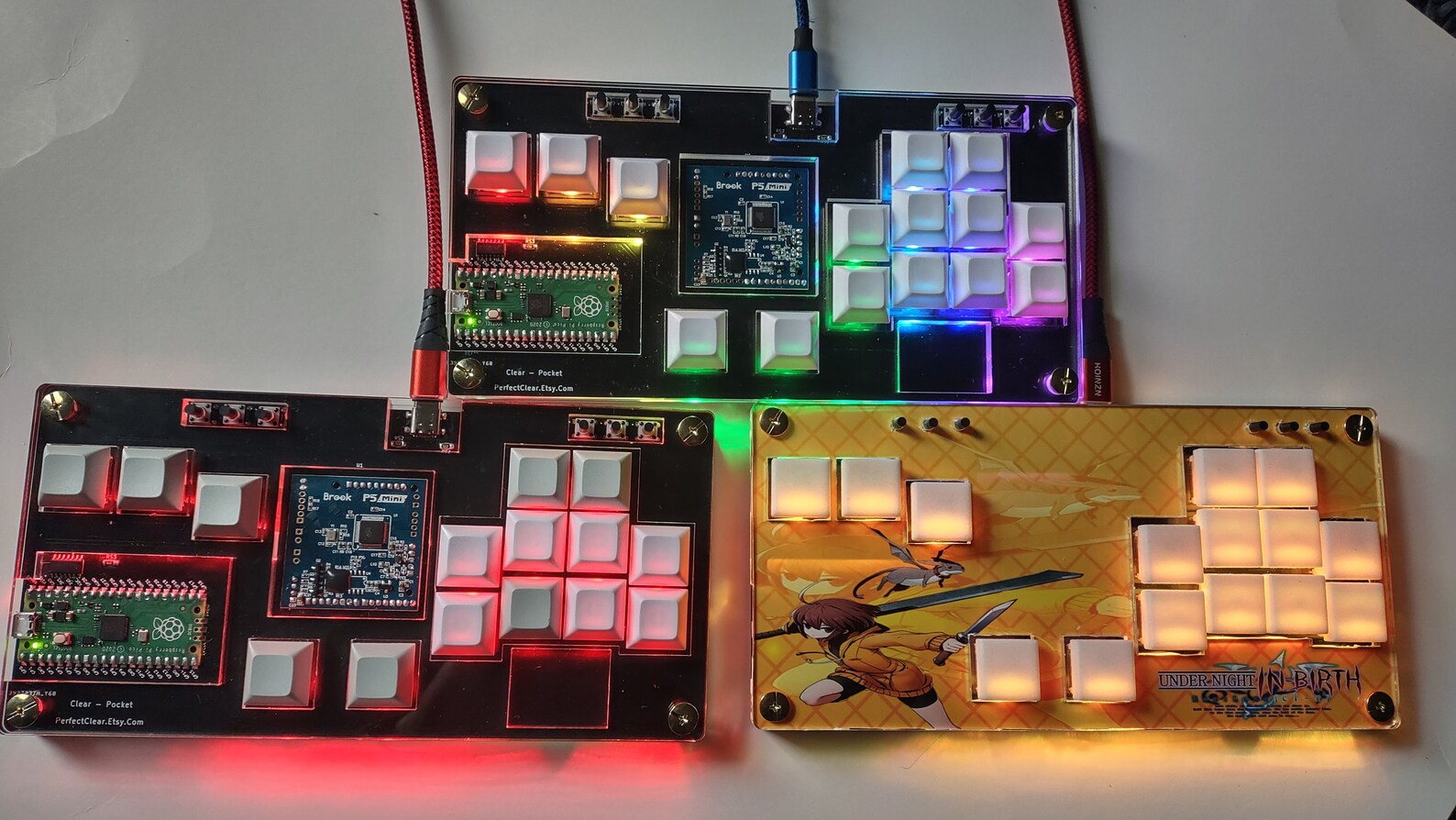 Clear Pocket [P5] | Split Layout Leverless Controller for Playstation ...