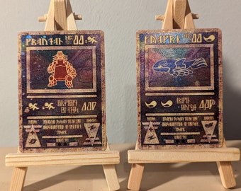 DUO antico Groudon + Carte personalizzate Kyogre