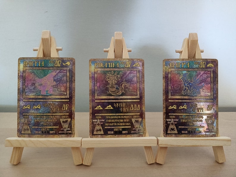 Antico TRIO Giratina + Palkia + Zifferblatt Karte Personalizza Bild 1