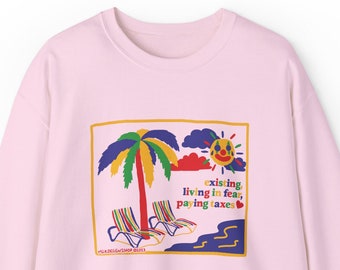 Tax Meme Sweatshirt / Funny Sweatshirt / Oddly Specific Sweatshirt / Kidcore Sweatshirt / Clowncore Sweatshirt / Gift For Her / Gift For Him