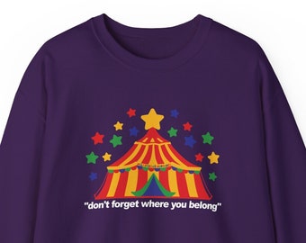 Circus Clown Sweatshirt / Clowncore Pullover Sweatshirt / Clowncore Aesthetic Sweatshirt / Clowncore Clothing / Gift For Her / Gift For Him