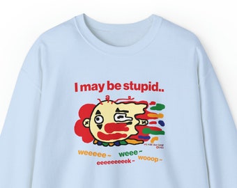 Funny Meme Crewneck / Clowncore Sweatshirt / Clowncore Aesthetic Pullover / Clown Outfit / Funny Gift For Her / Funny Gift For Him