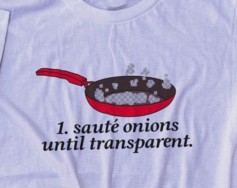 Transparent Onion Meme Shirt: Funny Cooking Sarcasm Tee