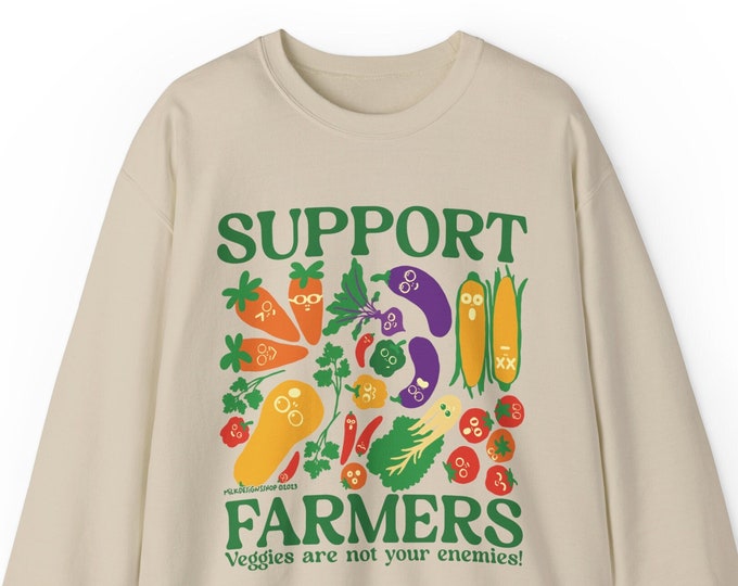 Vegetable Pullover / Veggie Sweatshirt / Indie Clothing / Cottagecore Sweatshirt / Kawaii Sweatshirt / Gift For Her / Gift For Him