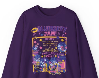 Blueberry Sweatshirt / Kawaii Sweatshirt / Kawaii Clothing / Kawaii Clothes / Kidcore Aesthetic Sweatshirt / Gift For Her / Gift For Him
