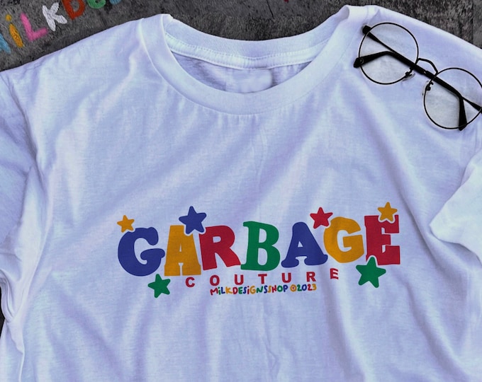 Garbage Tee / Funny Meme Shirt / Funny TShirt / Kidcore Shirt / Clown Shirt / Clowncore Clothes / Funny Gift For Her / Funny Gift For Him