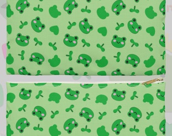 Frog Pencil Pouch / Cute Aesthetic / Coin Purse / Kidcore / Cute / Frog Lover Gifts / Pouch Bag / Frogcore Aesthetic