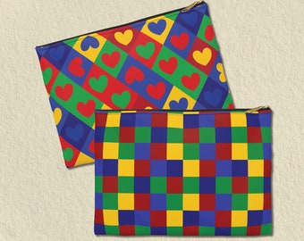 Clowncore Pouch / Kidcore Pouch / Makeup Pouch / Travel Pouch / Aesthetic Pouch / Accessory Pouch / Aesthetic Pencil Bag