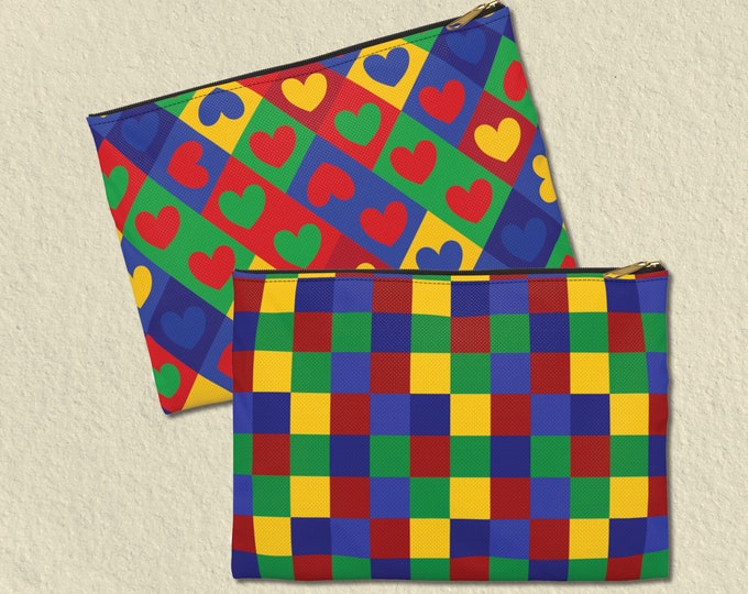 Clowncore Pouch / Kidcore Pouch / Makeup Pouch / Travel Pouch / Aesthetic Pouch / Accessory Pouch / Aesthetic Pencil Bag