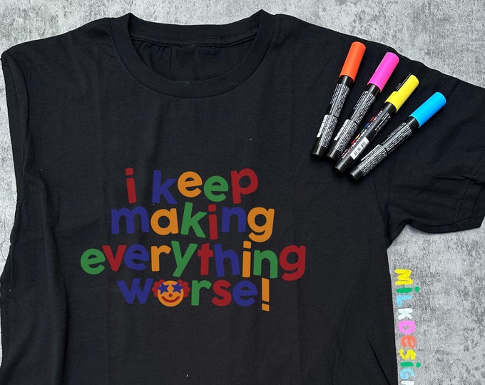 Sad Clown Shirt / Funny Shirt / Meme Shirt / Clowncore Clothing / Clown Aesthetic Tee / Statement TShirt / Gift For Her / Gift For Him